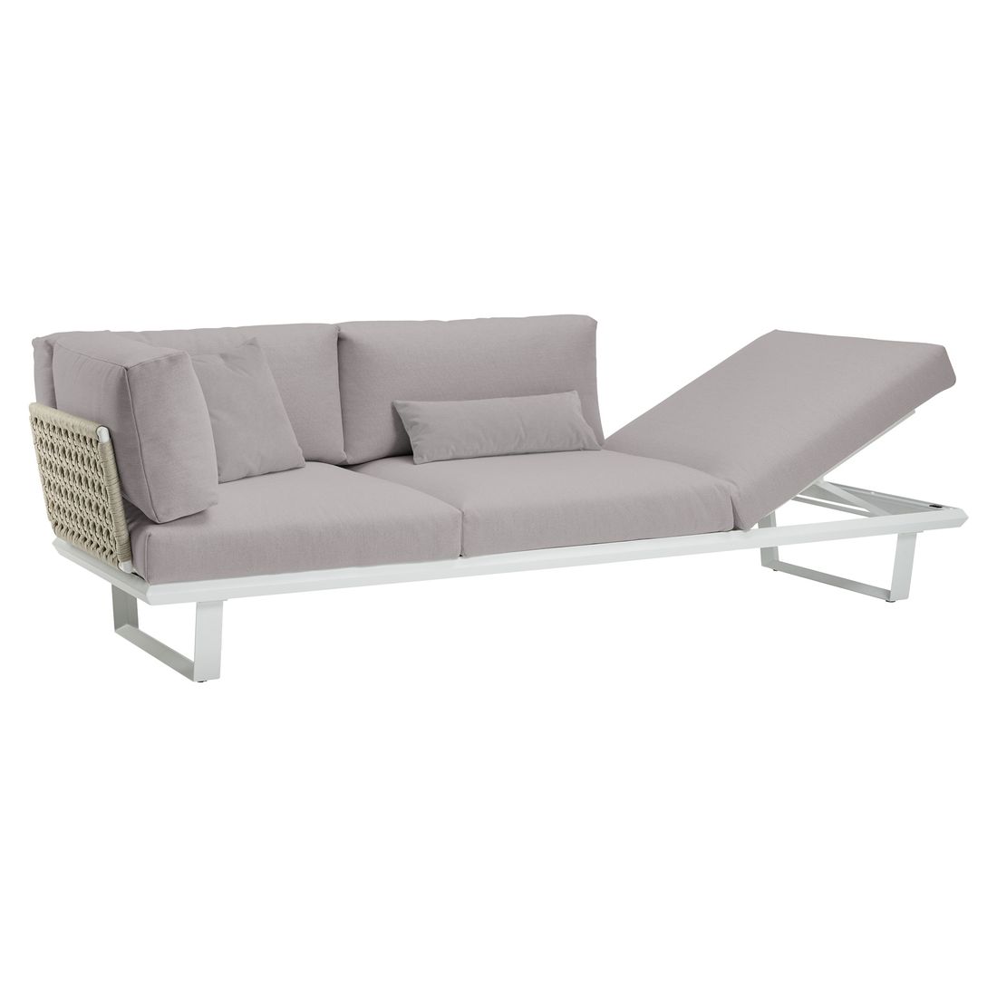 Solpuri Boom Gartenloungesofa verstellbar Aluminium/Bombay