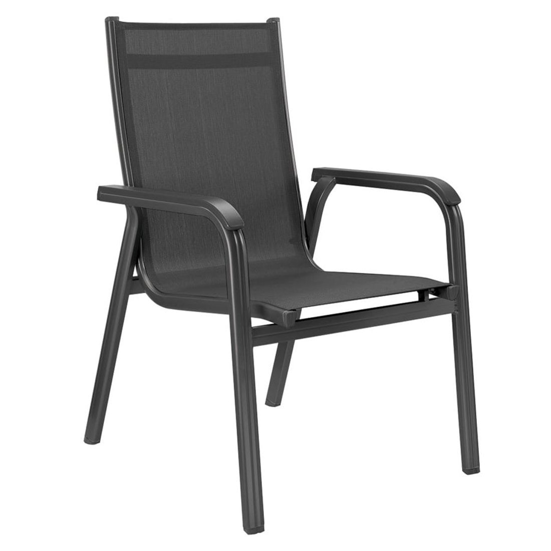 Kettler Basic Plus Stapelsessel-Set Aluminium/Textilen