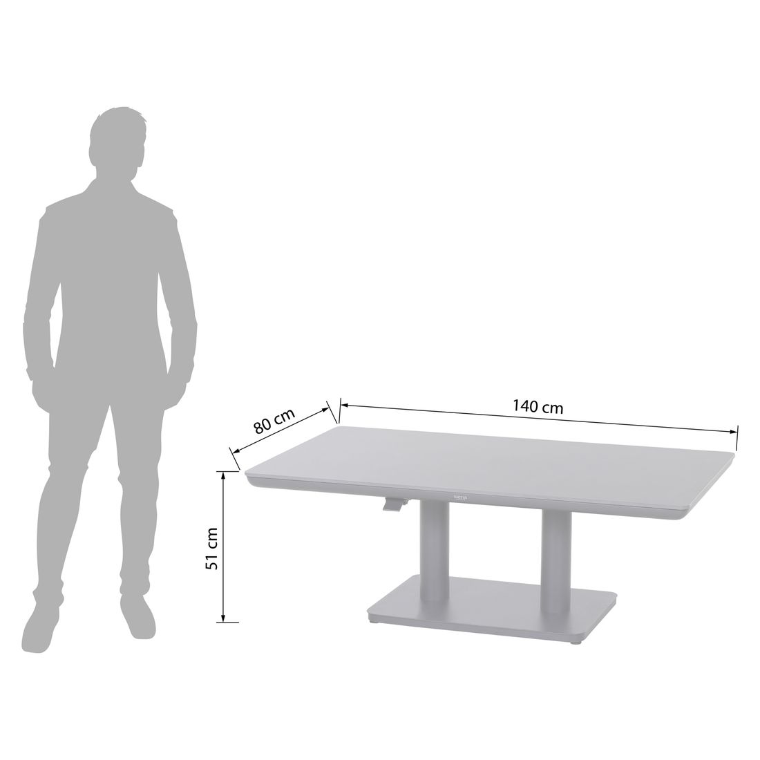 Siena Garden Roma Loungeset Aluminium/Geflecht