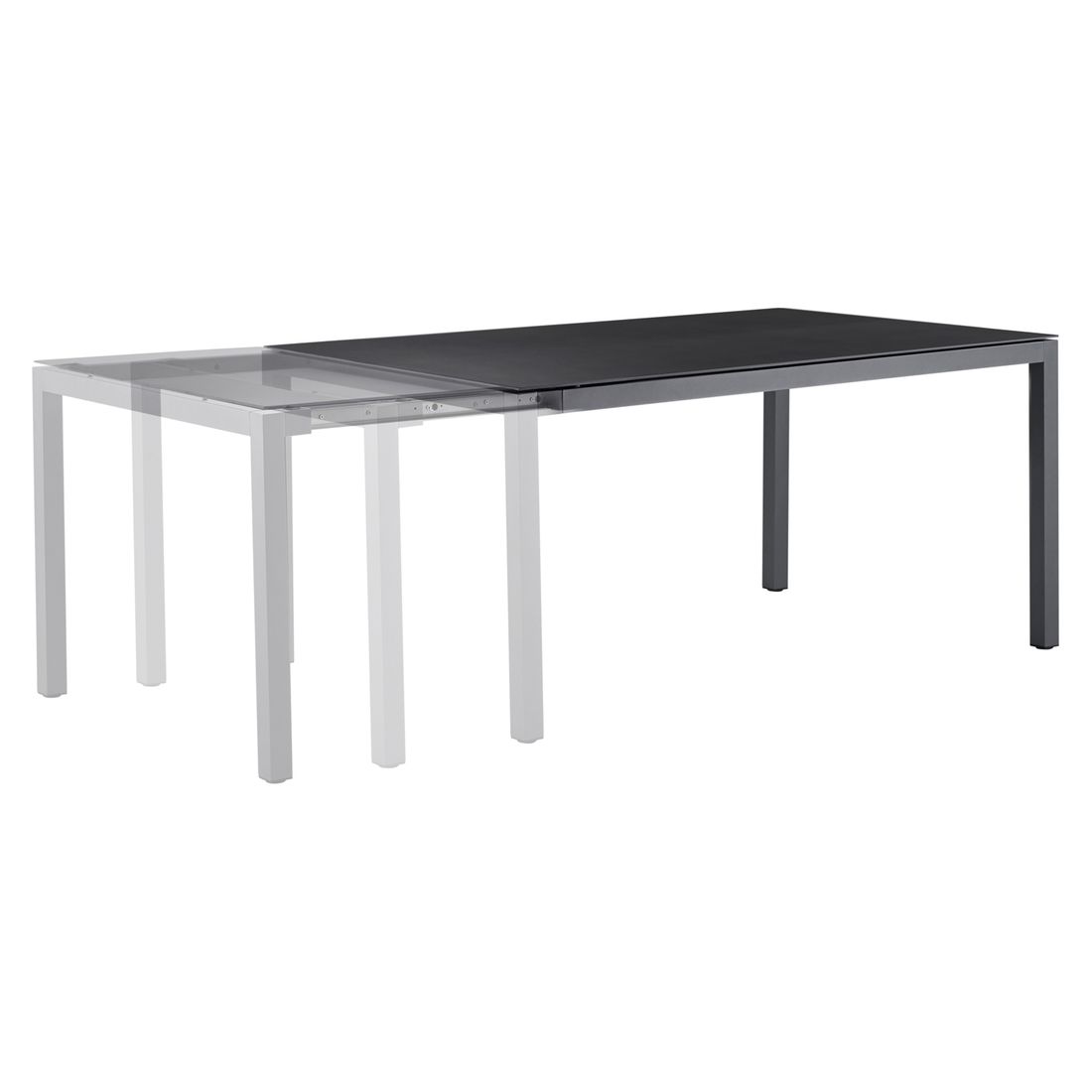 OUTLIV. Mia Ausziehtisch Aluminium/Dekton
