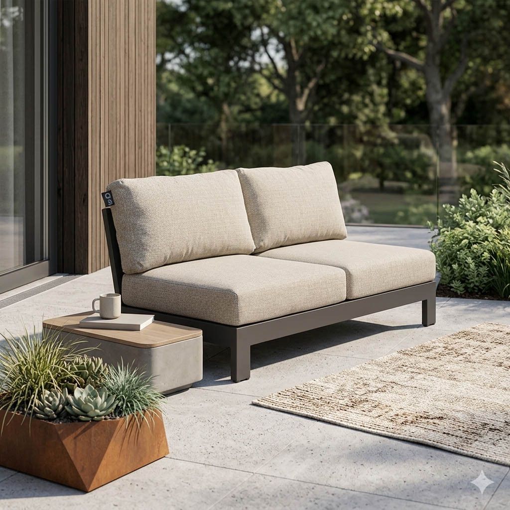 Apple Bee Sticks & More Gartenloungesofa Aluminium/Bee Wett