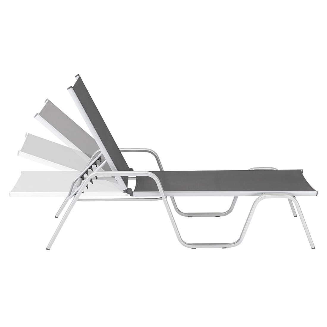 Kettler Basic Plus Gartenliege verstellbar Aluminium/Outdoorgewebe