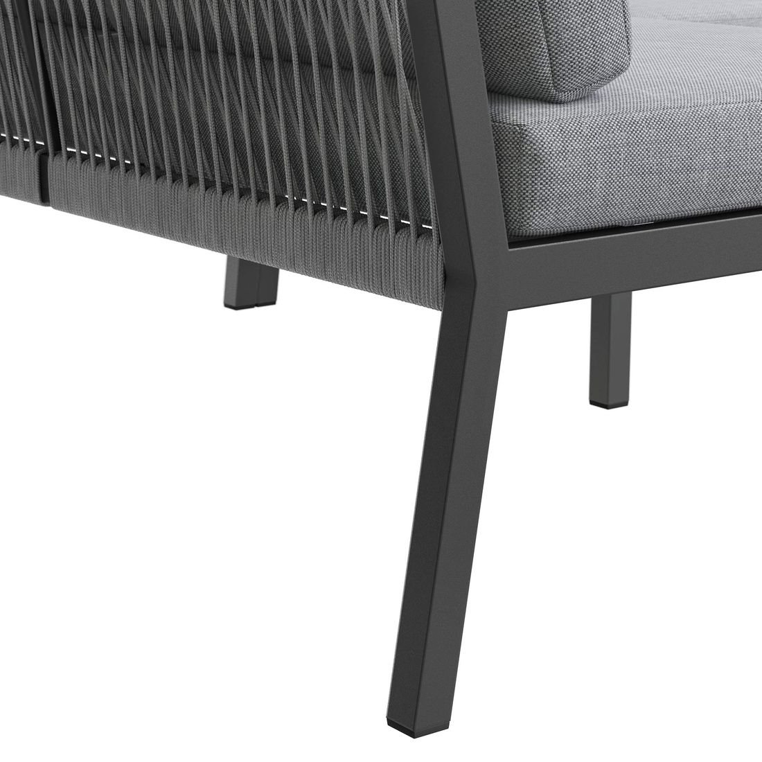 OUTLIV. Alex Ecklounge inkl. Loungetisch Aluminium/Rope
