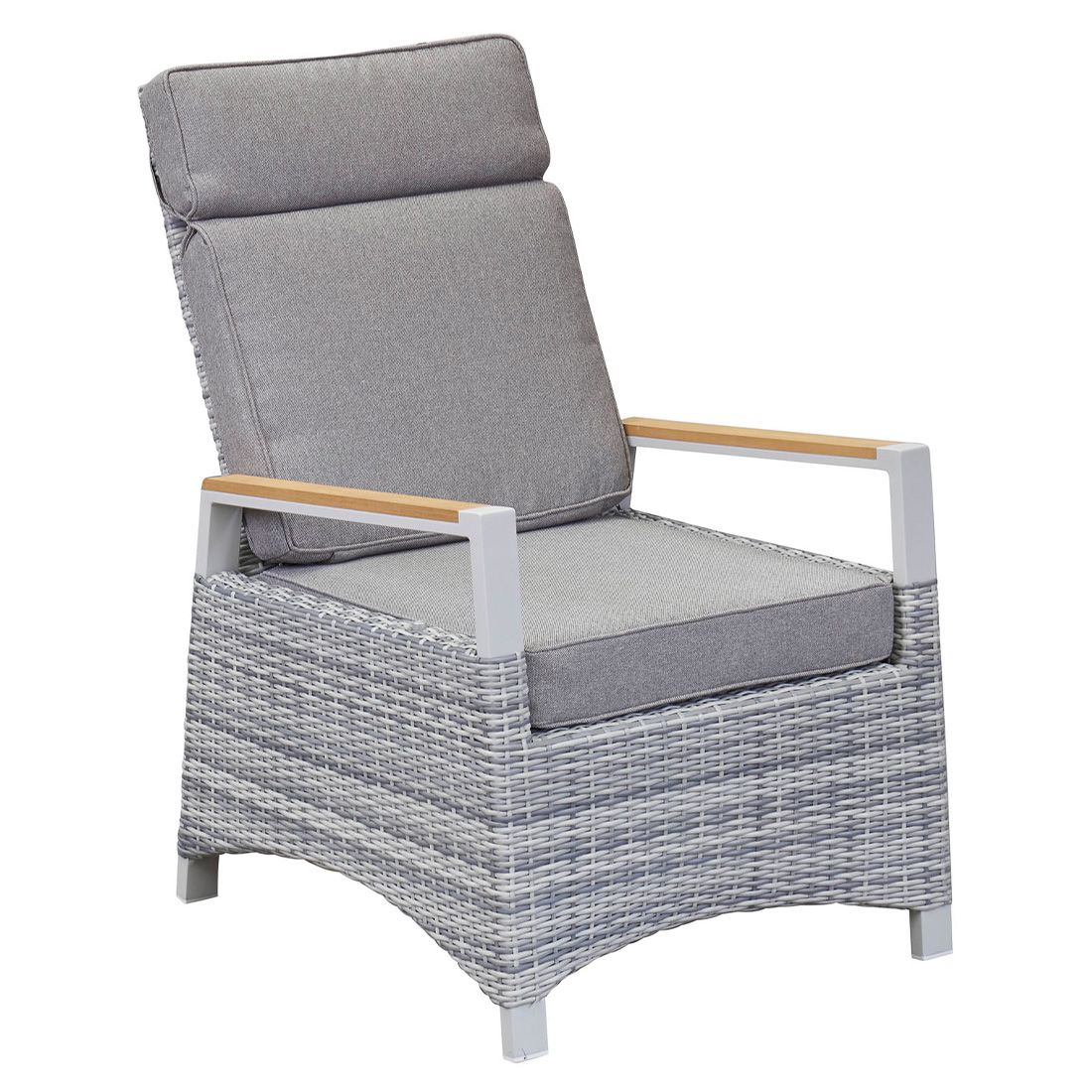 LC Garden Keramo Loungesessel verstellbar Aluminium/Geflecht
