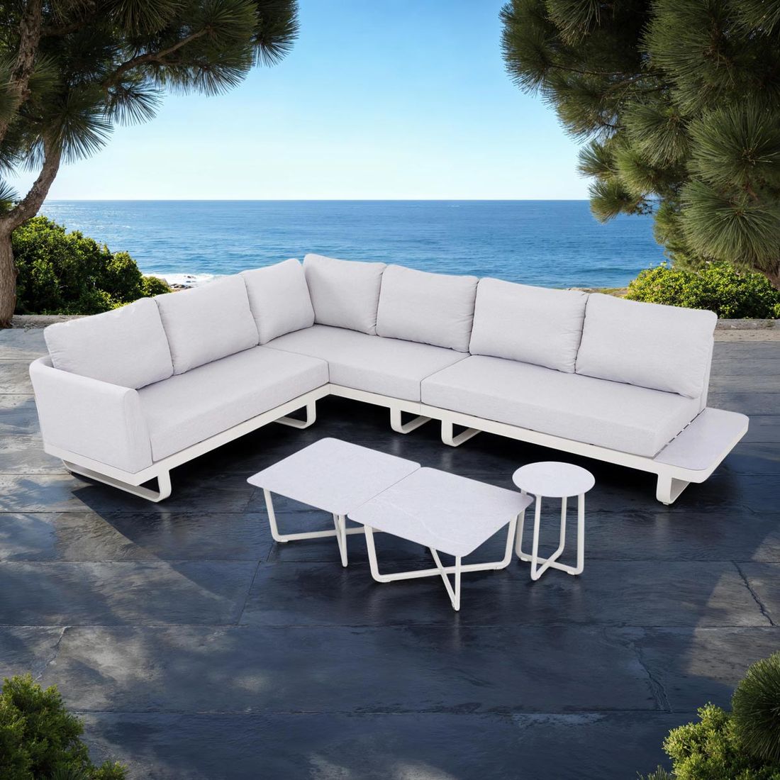 Best Fellow Ecklounge Aluminium/Kunstfaser