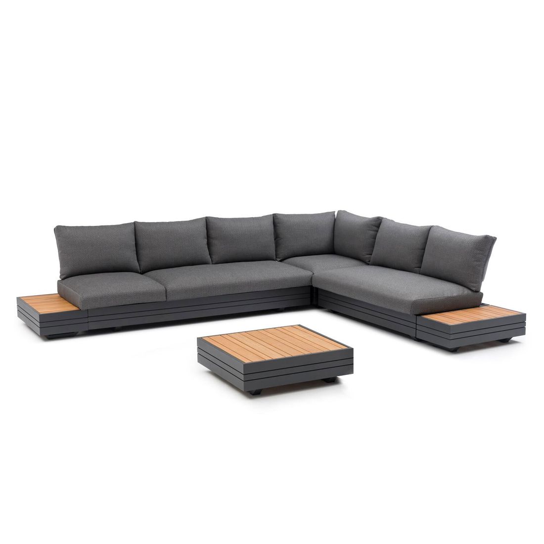 Zebra Cubo Neo Ecklounge inkl. Loungetische Aluminium/Sunproof