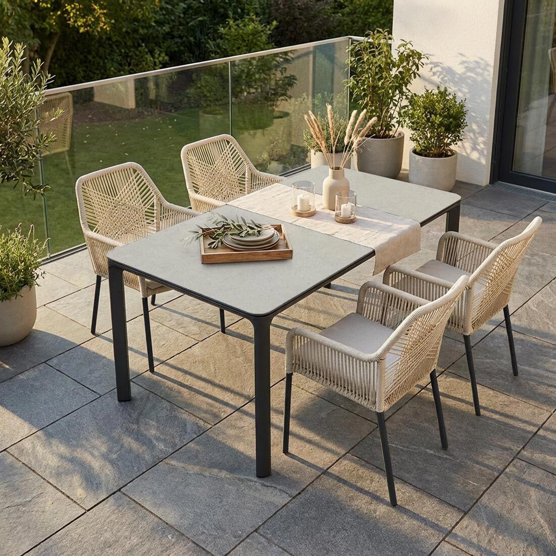 LC Garden Stilo Gartenmöbel-Set Tisch 160x90cm