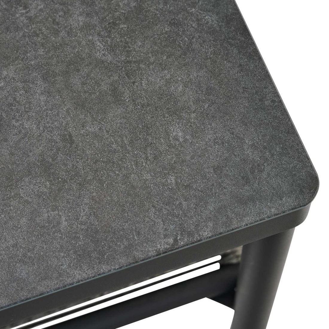 Siena Garden Kansas Loungetisch 75x75cm Aluminium/Glas