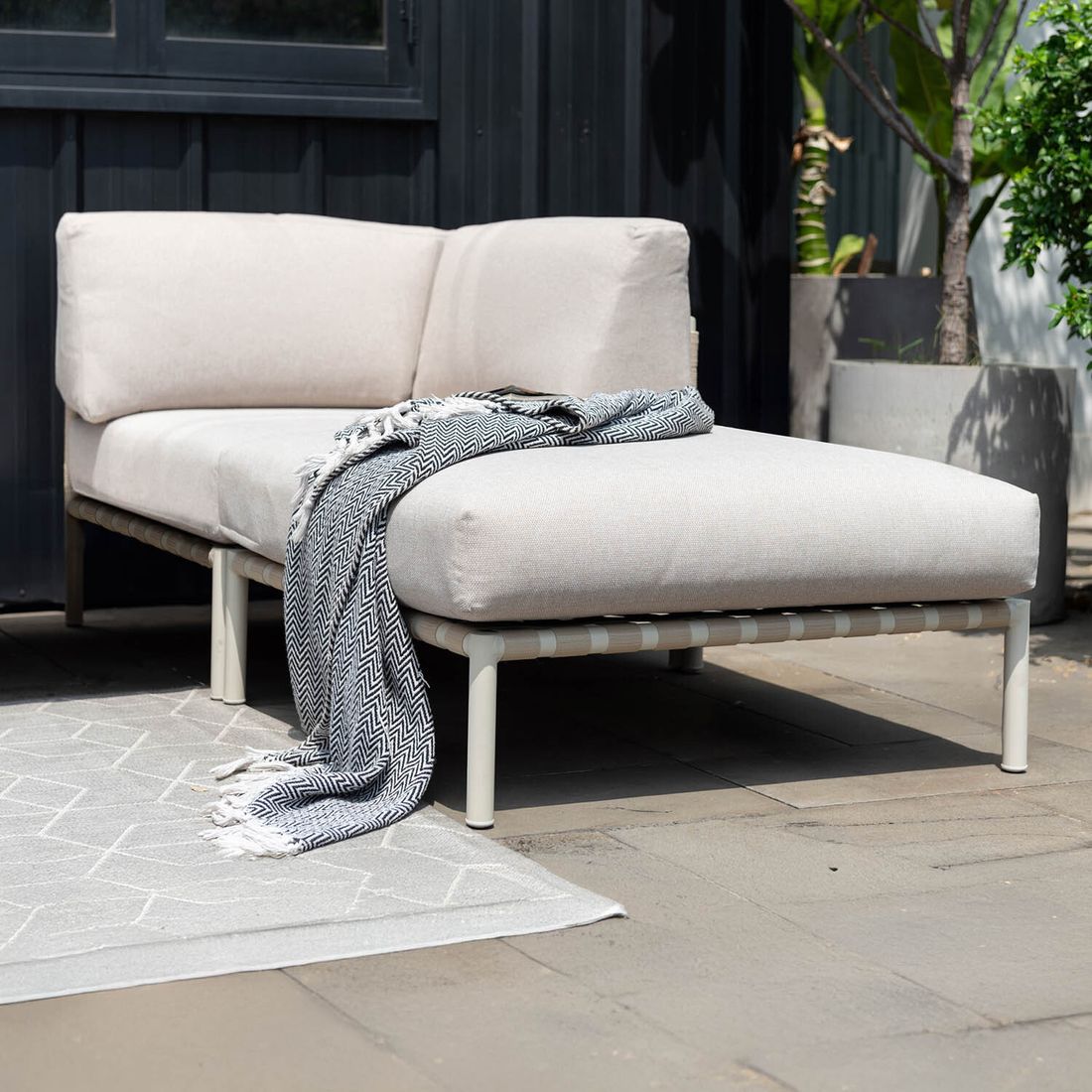 LifestyleGarden Horizon Loungehocker Aluminium/Olefin
