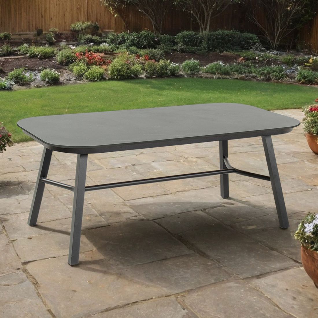Hartman Tubb Gartentisch Aluminium/Keramik