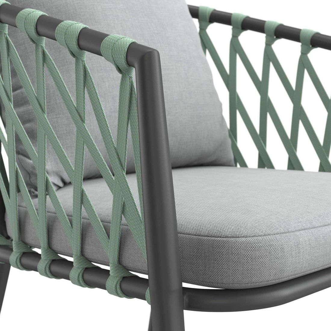 LC Garden Sunrepo Stapelsessel Aluminium mit Sitz- und Rückenkissen
