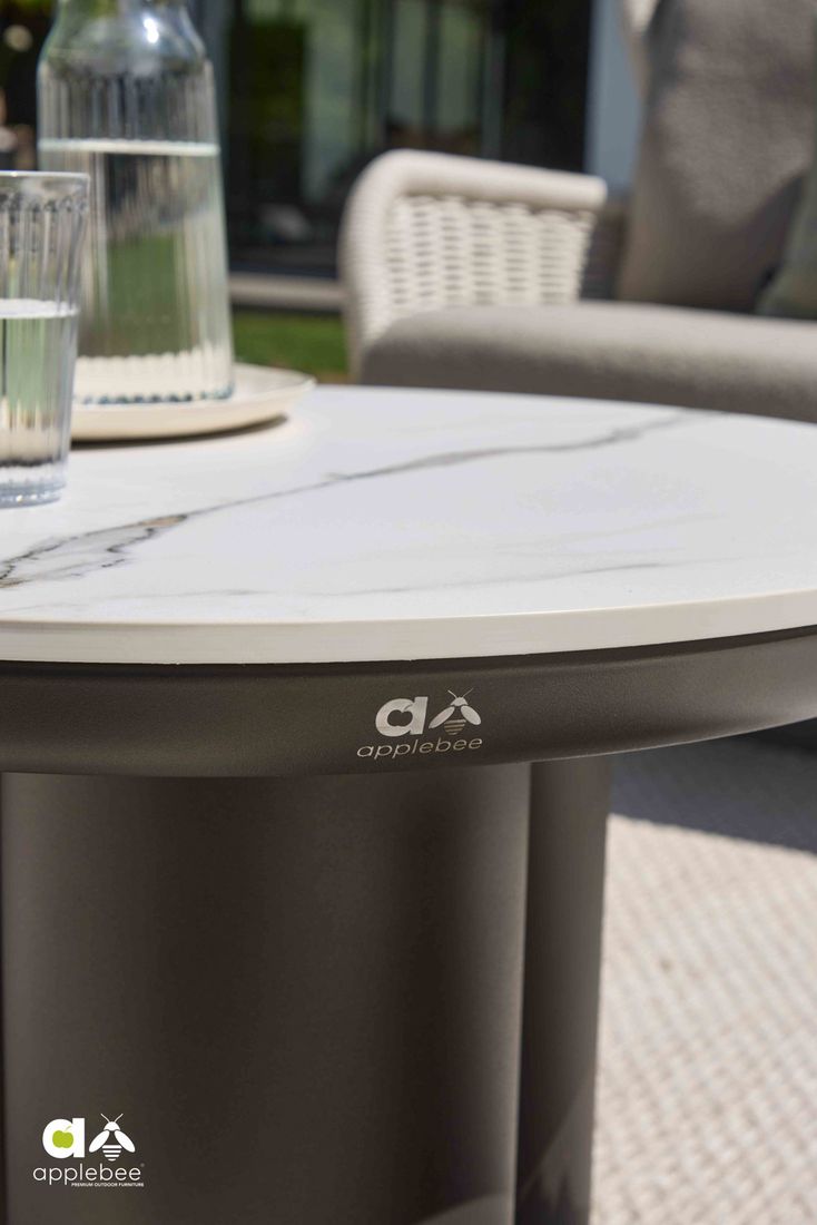 Apple Bee Tonga Loungetisch-Set 2-tlg. Aluminium/Sinterstone