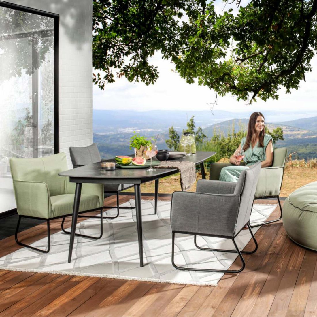 LC Garden Loma Gartensessel Aluminium/Acryl