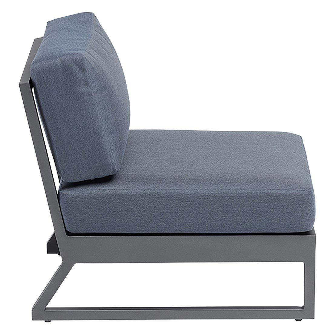 Kettler Ocean Skid Platform Loungesessel Aluminium/Agora