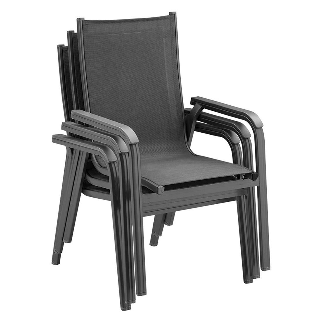 Kettler Basic Plus Gartenmöbel-Set M (4 Plätze) Tisch 160x90cm