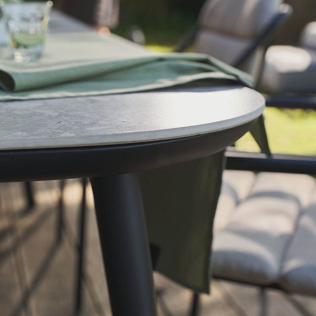 SCHÖNER WOHNEN-Kollektion Mivo Gartentisch 240x100cm Aluminium/Sinterstone