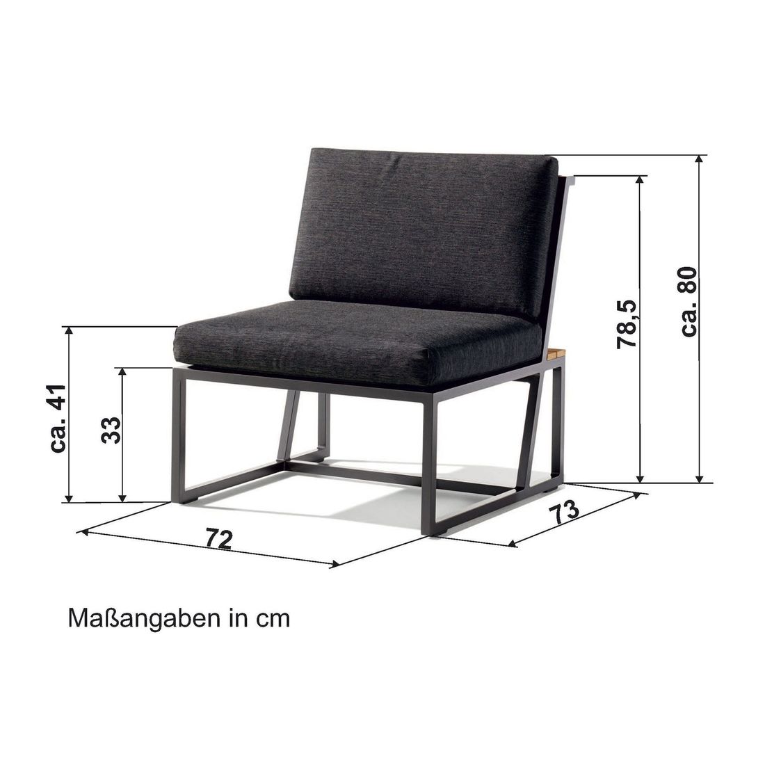Sieger Havanna Mittelmodul Aluminium/Sunproof