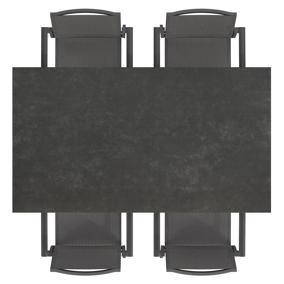 OUTLIV. Lucca Gartenmöbel-Set M (4 Plätze) Tisch 160x90cm
