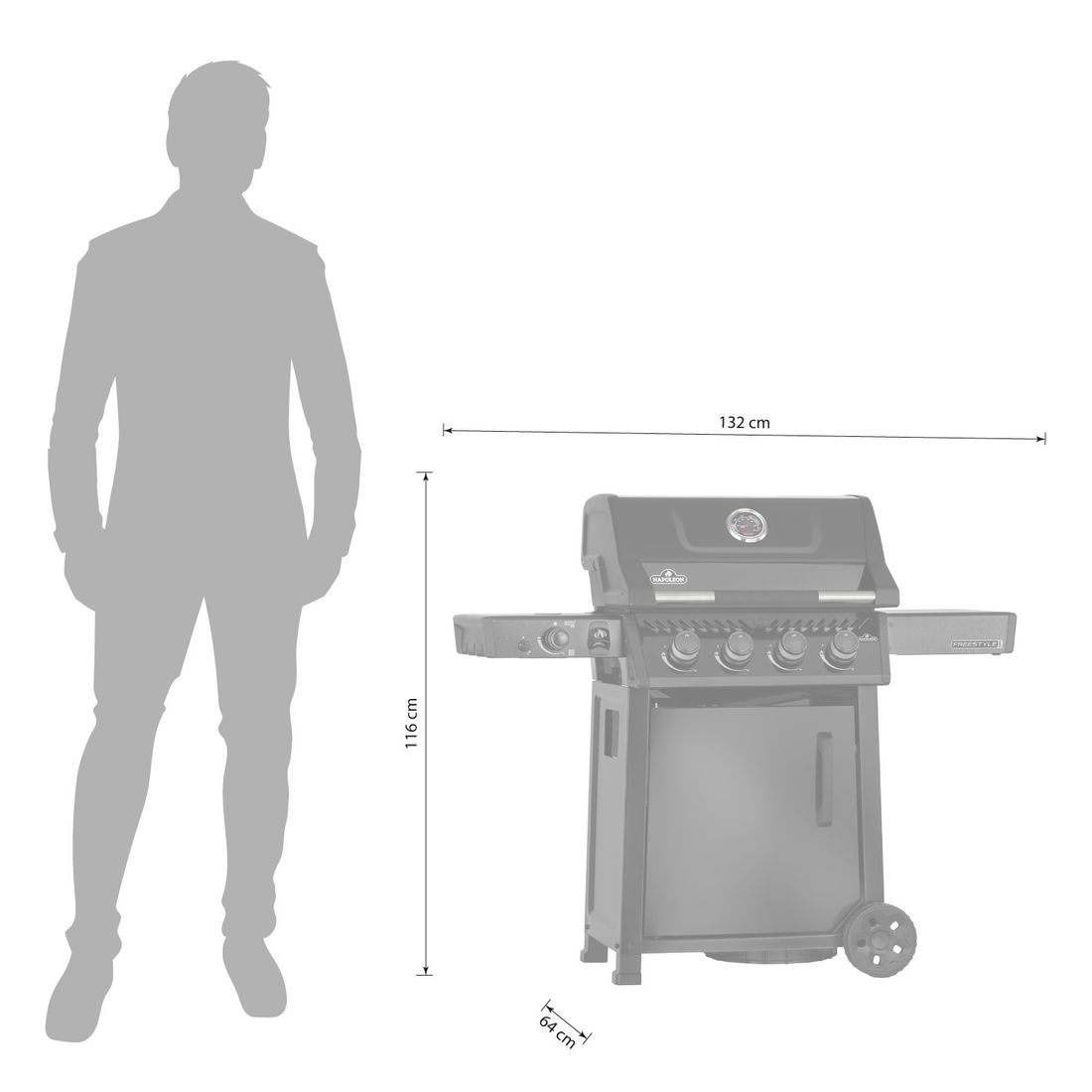 Napoleon Freestyle PRO 425 Gasgrill FP425DSIBPK