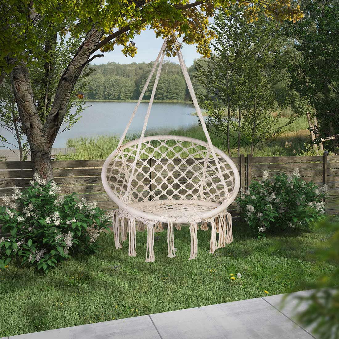 OUTLIV. Boho Hängesessel Stahl/Rope