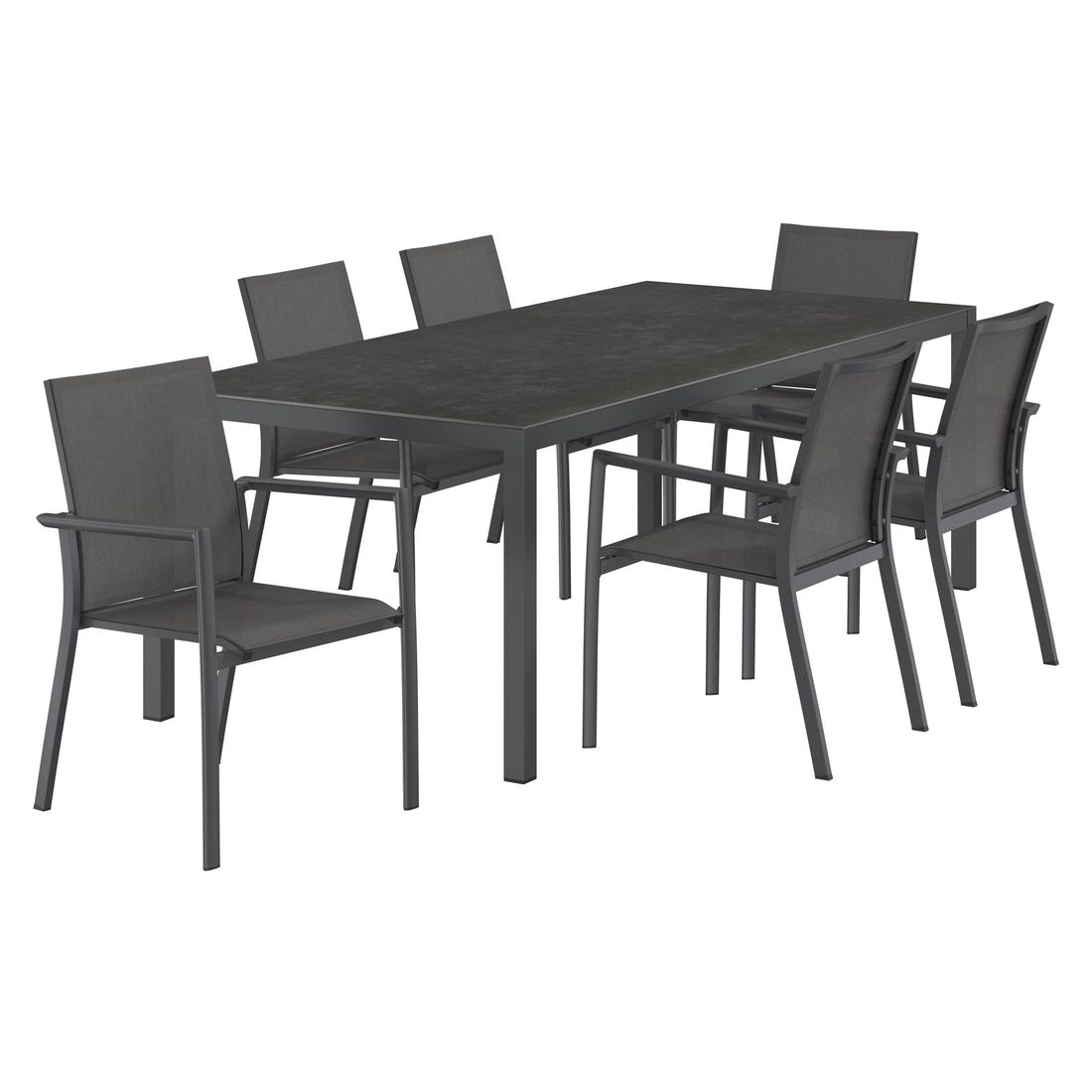 OUTLIV. Lucca Gartenmöbel-Set L (6 Plätze) Tisch 220x100cm
