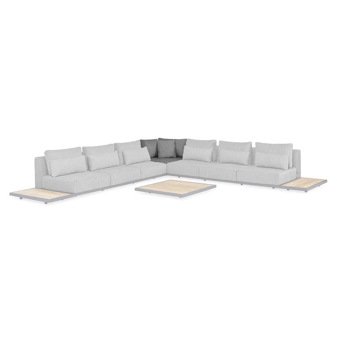 Suns Kota Eckmodul Aluminium/Polster
