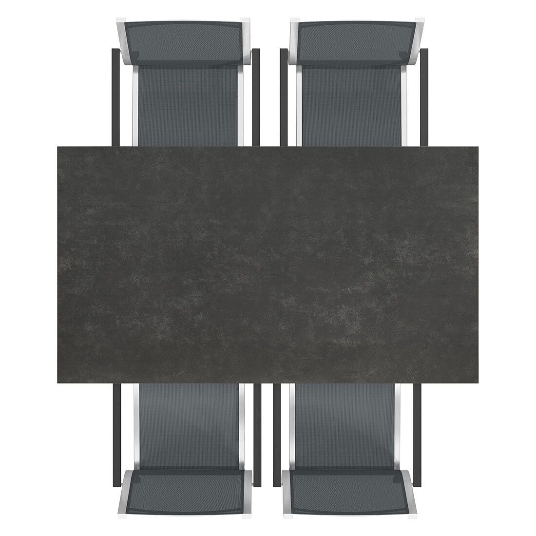 Stern Cardiff Gartenmöbel-Set M (4 Plätze) mit OUTLIV. Tisch 160x90cm