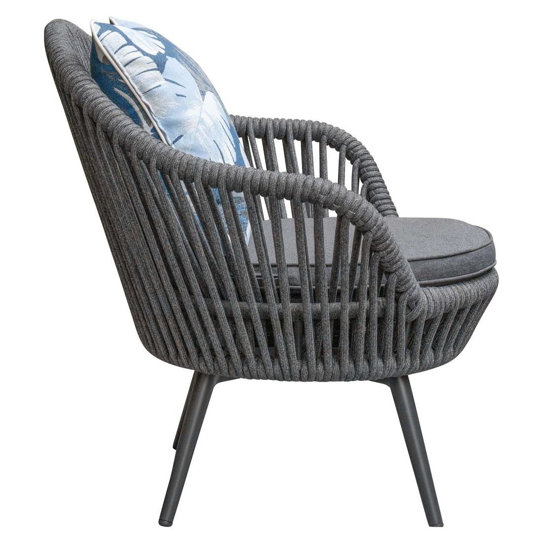 LC Garden Bari Loungesessel Aluminium/Rope