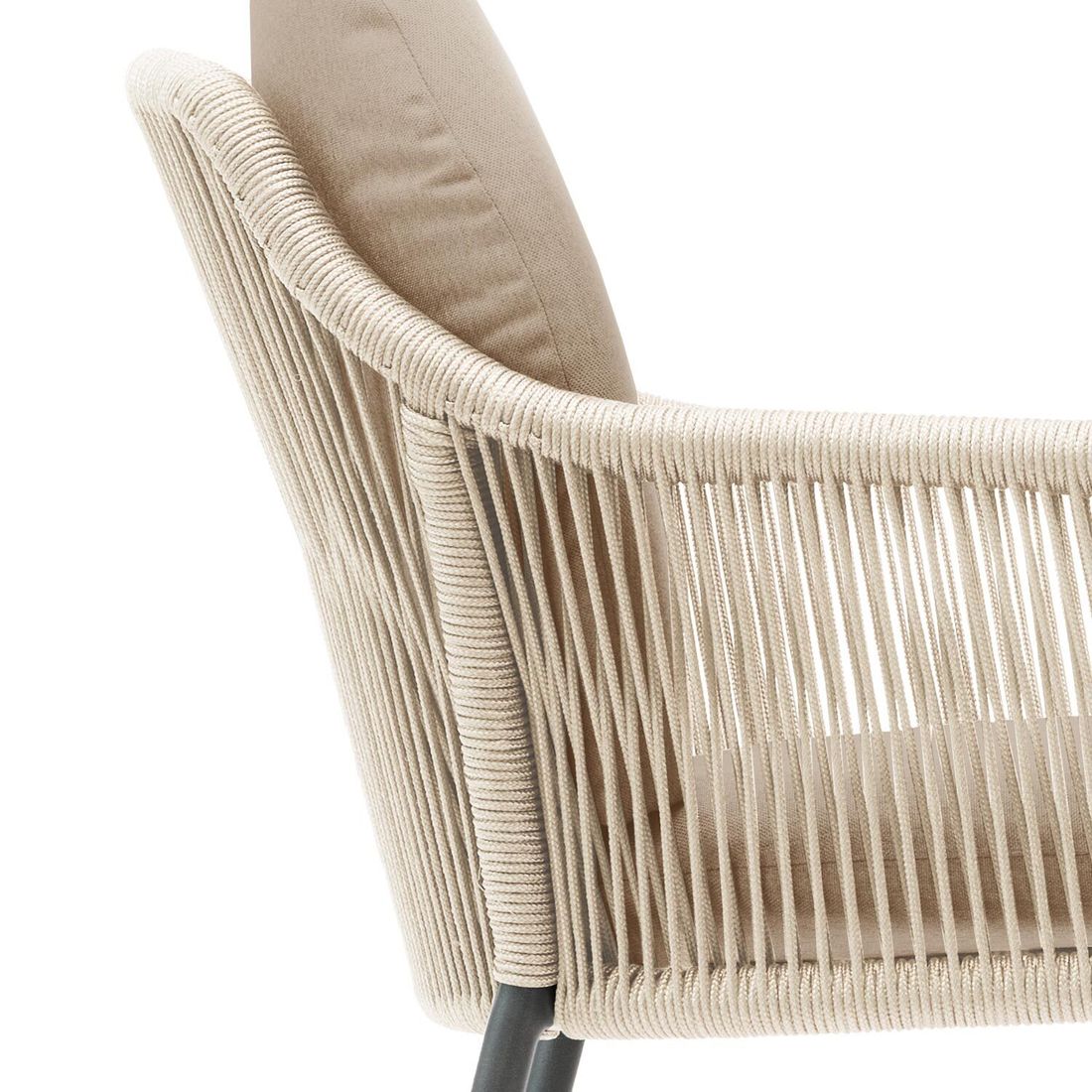 OUTLIV. Leni Stapelsessel Aluminium/Rope mit Sitz- und Rückenkissen