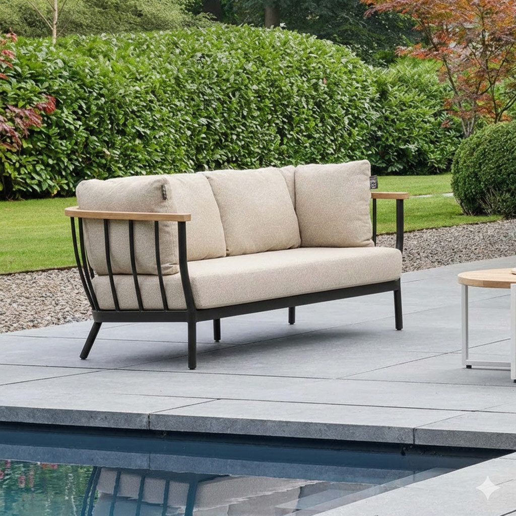 Apple Bee Condor Gartenloungesofa Aluminium/Bee Wett