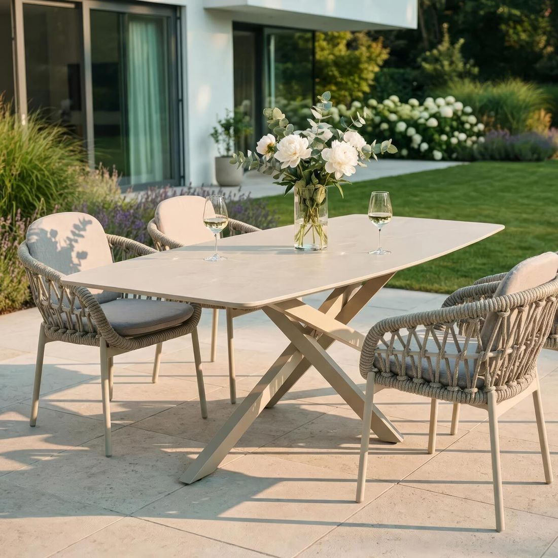 LC Garden Como Gartentisch Aluminium/Sinterstone