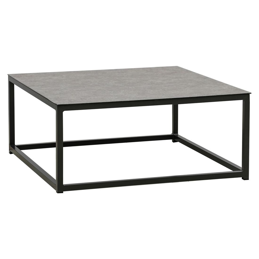 OUTLIV. Miami Loungetisch 90x90cm Aluminium/Glaskeramik