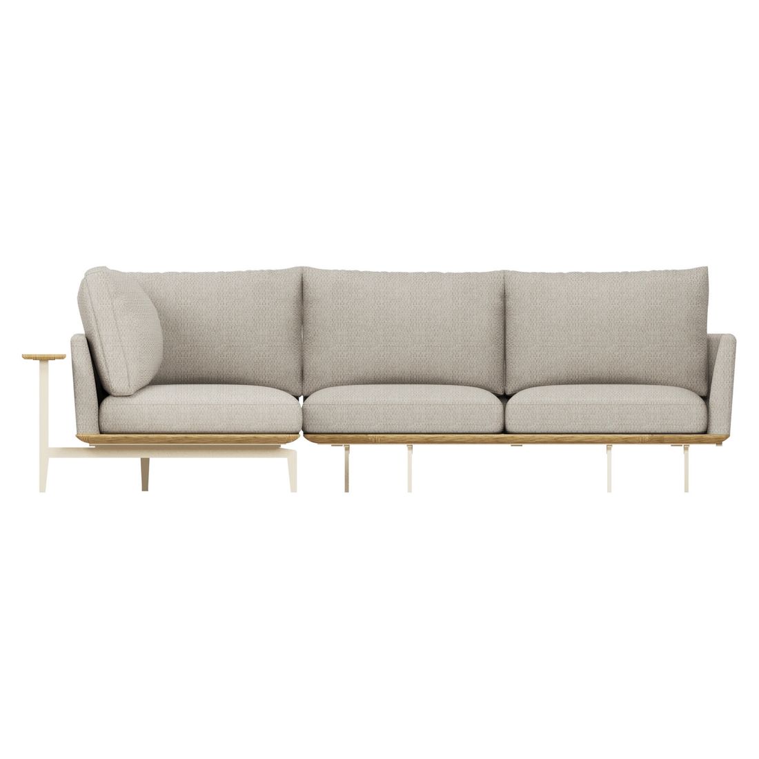 OUTLIV. Misako Ecklounge inkl. Loungetisch Stahl/Olefin