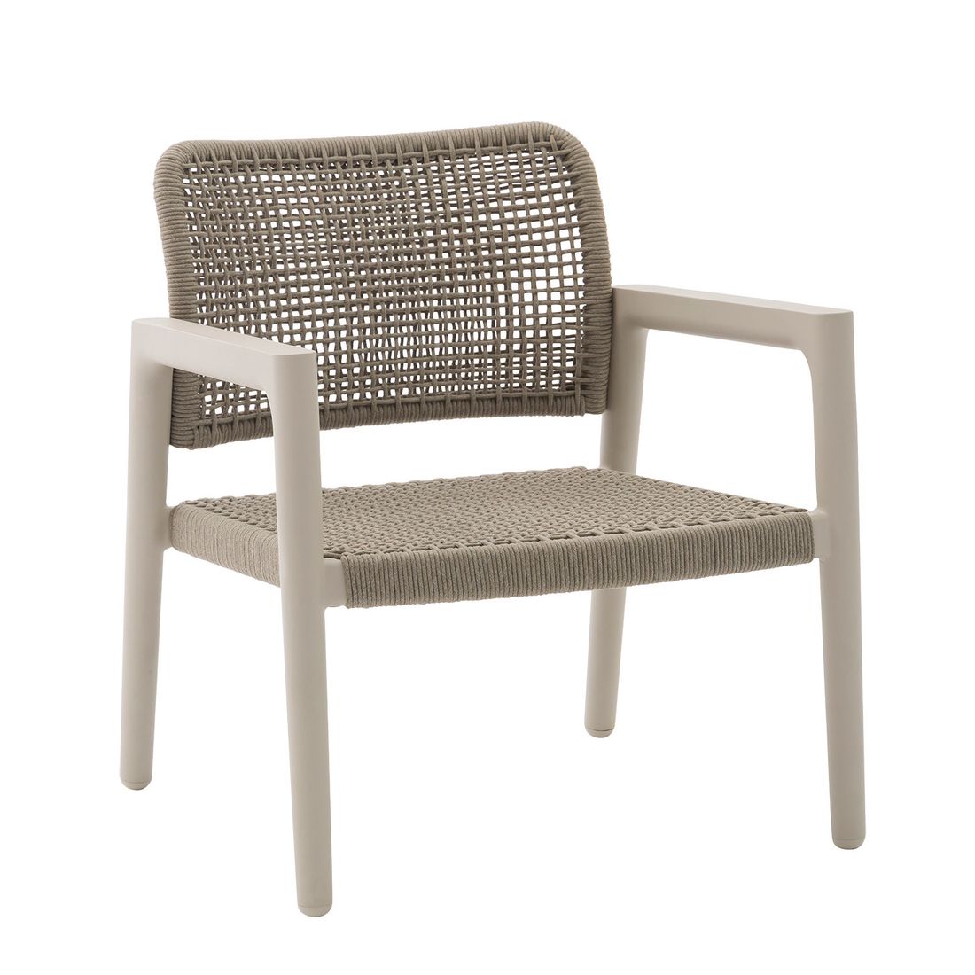 Zebra Cozy Gartensessel Low Dining Aluminium mit Sitz- und Rückenkissen