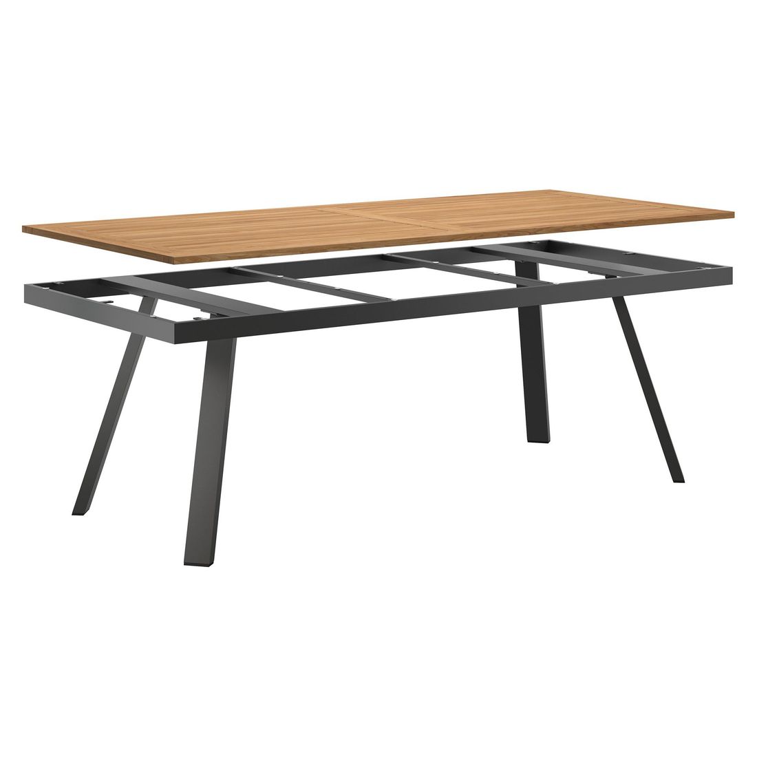 OUTLIV. Gartentisch 220x100cm Aluminium/Teak