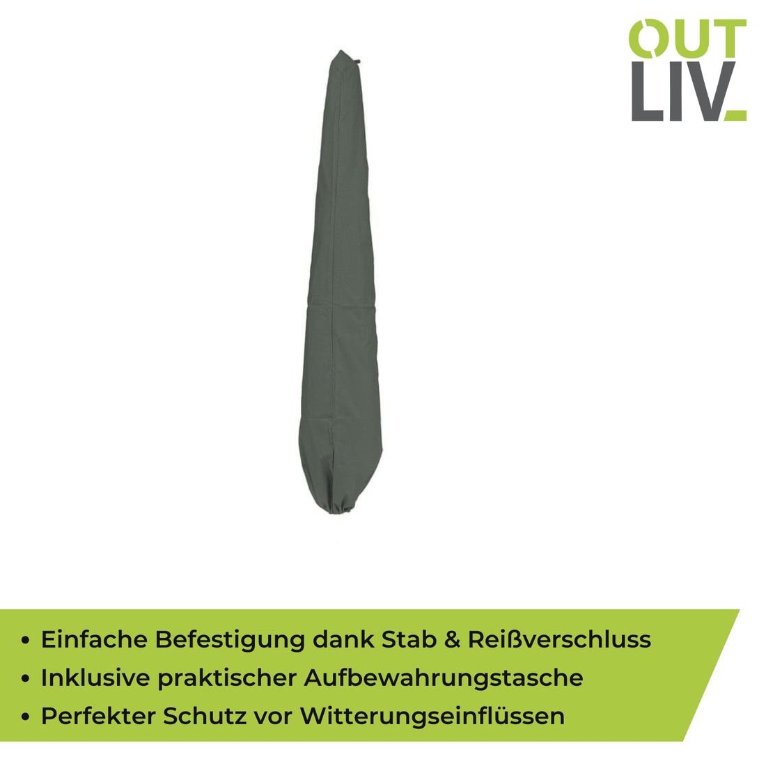 OUTLIV. Mittelstockschirm Schutzhülle Ø250cm bis Ø330cm
