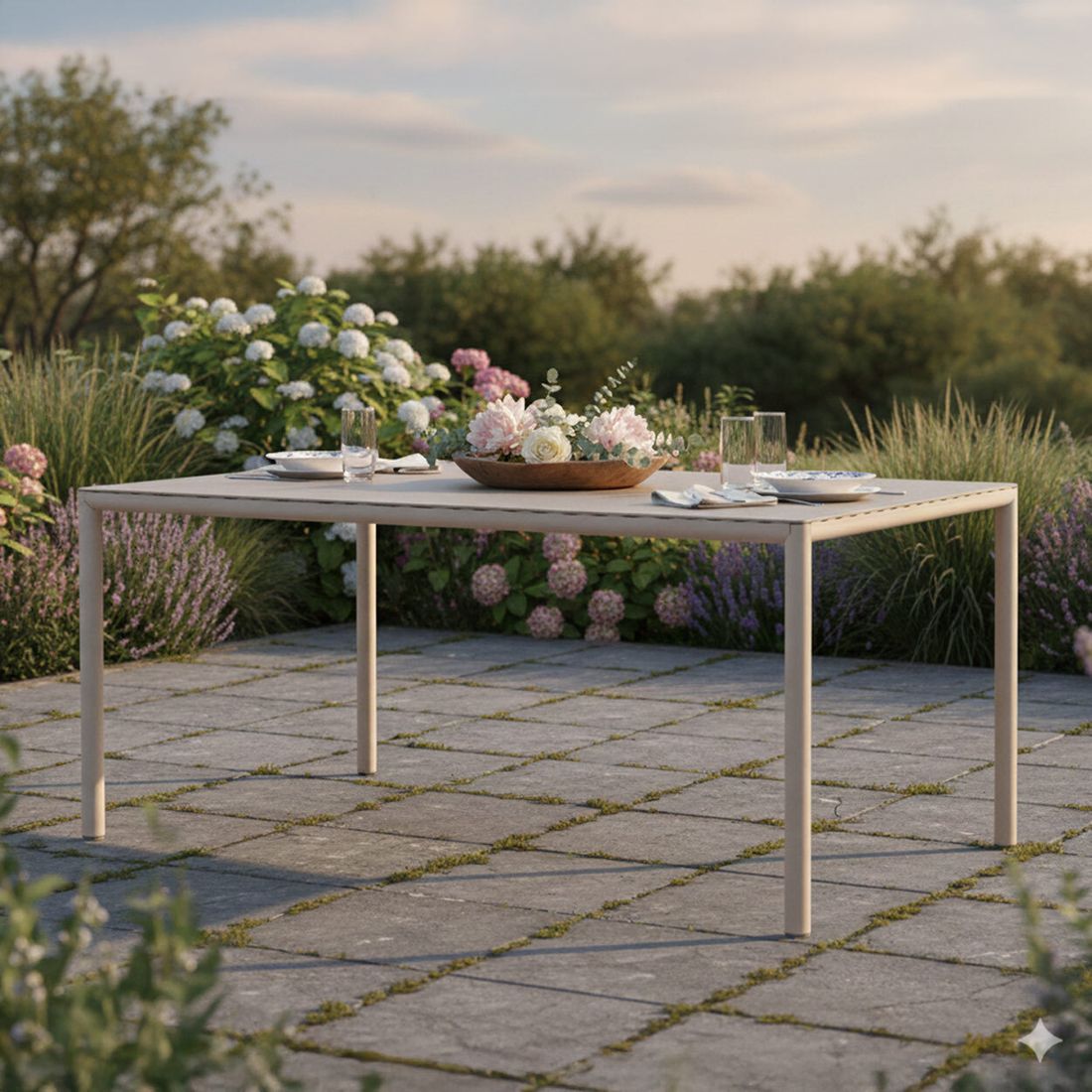 Nardi Piave Gartentisch Aluminium/HPL