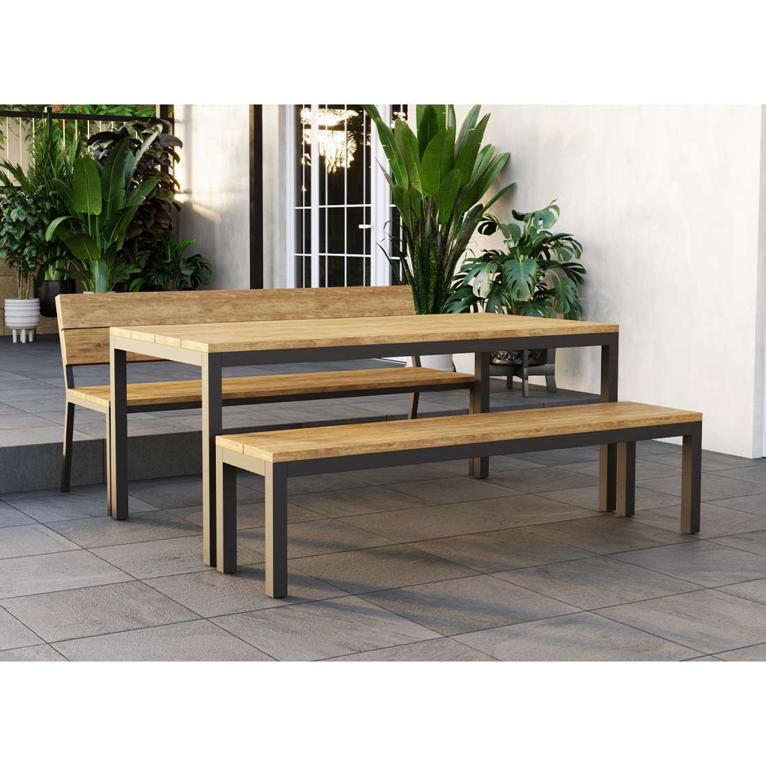 OUTLIV. Kobe  Gartenmöbel-Set L (6 Plätze) Tisch 180x90cm
