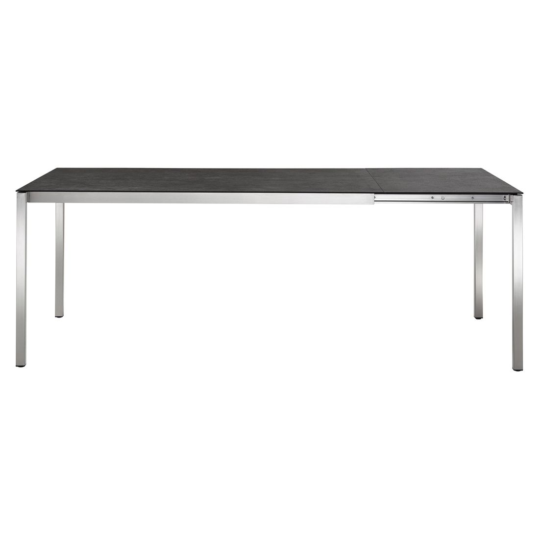 OUTLIV. Kreta Ausziehtisch 160/220x100cm Edelstahl/Dekton