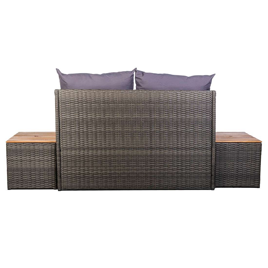 OUTLIV. Multifunktionales Daybed Aluminium/Polyrattan