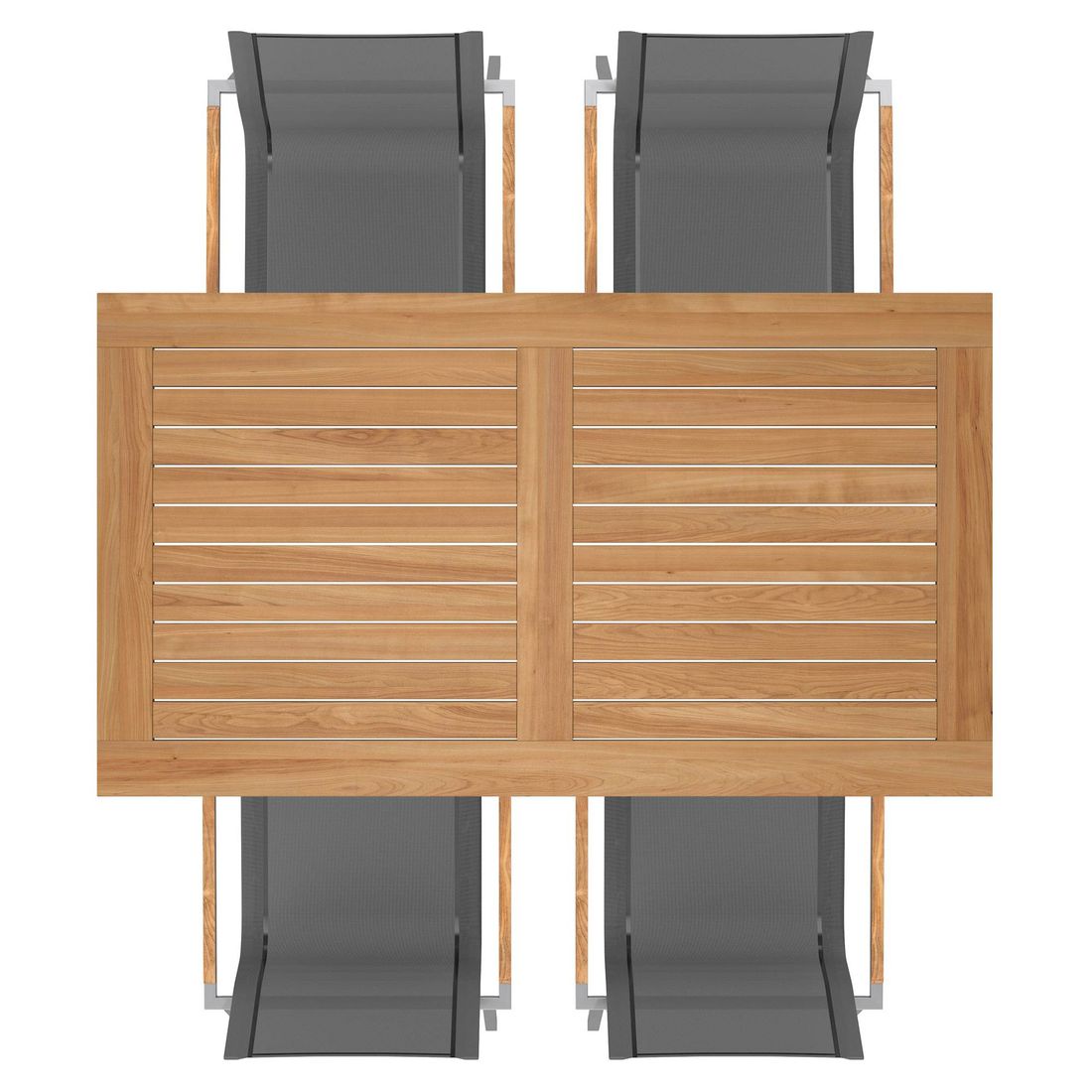 OUTLIV. Rimini Gartenmöbel-Set M (4 Plätze) Tisch 160x90cm