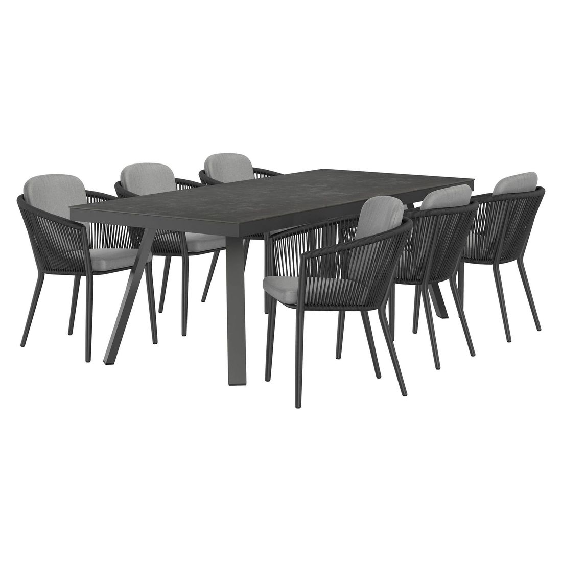OUTLIV. Monet Gartenmöbel-Set L (6 Plätze) Tisch 220x100cm Vierfuß