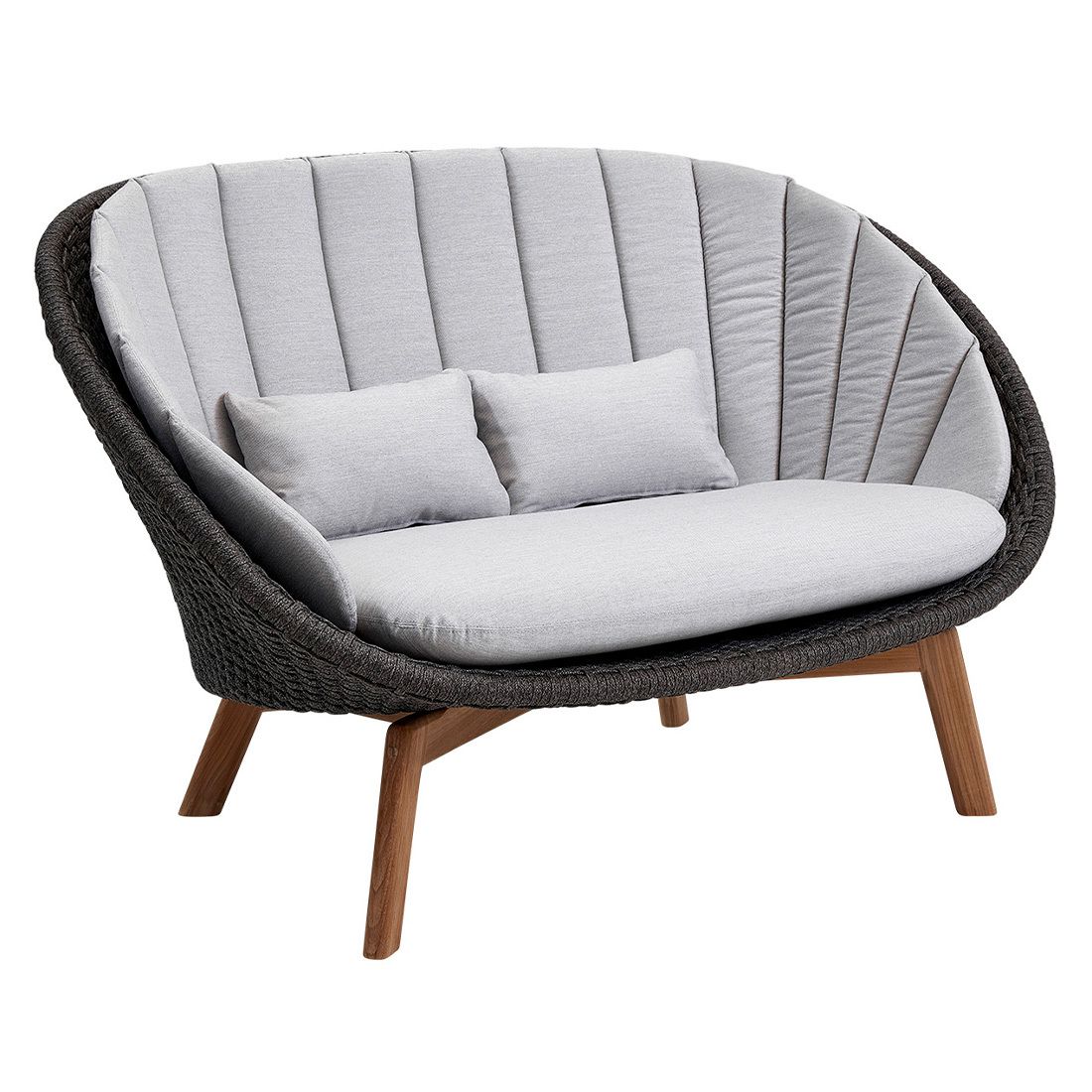 Cane-Line Peacock Gartenloungesofa Teak/Rope/Acryl