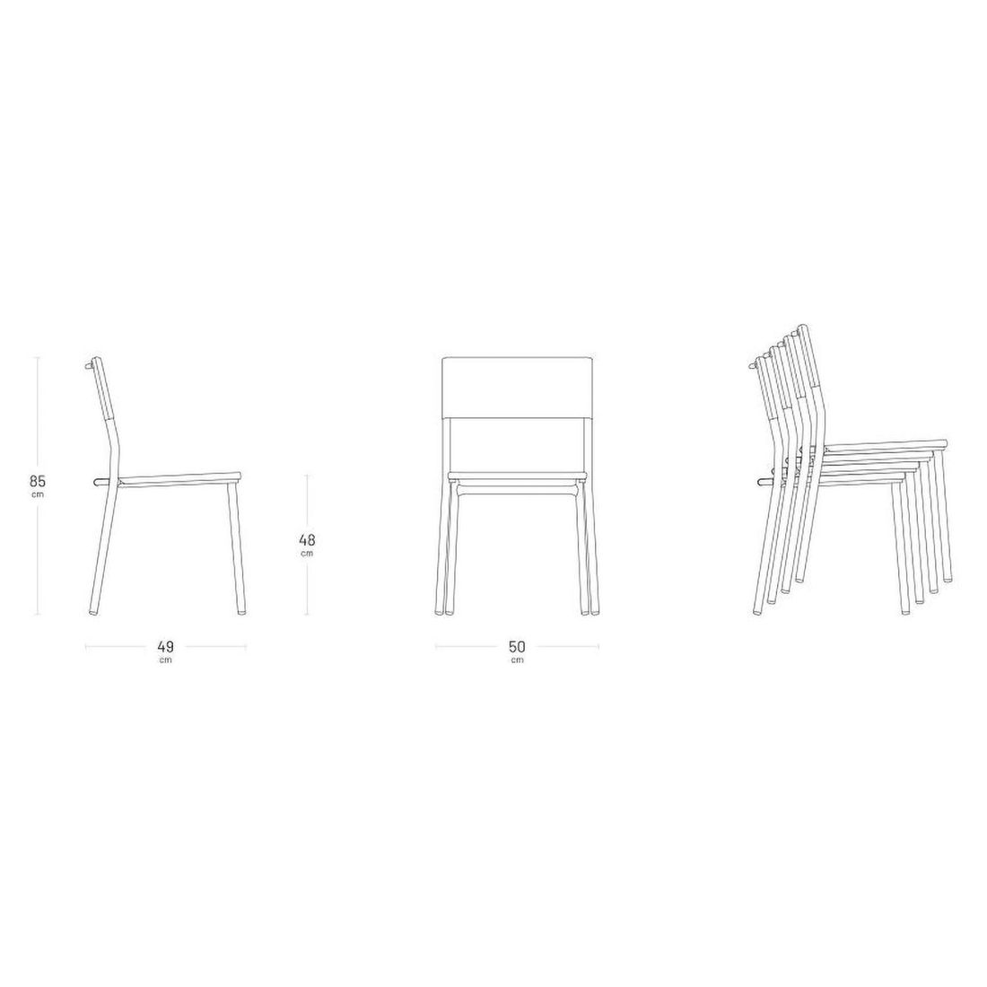 Lafuma Oron Stapelstuhl Aluminium/BeComfort
