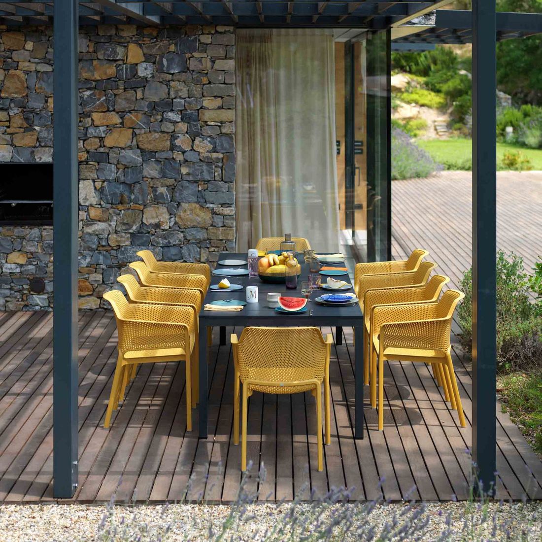 Nardi Rio Gartentisch 210x85cm Aluminium
