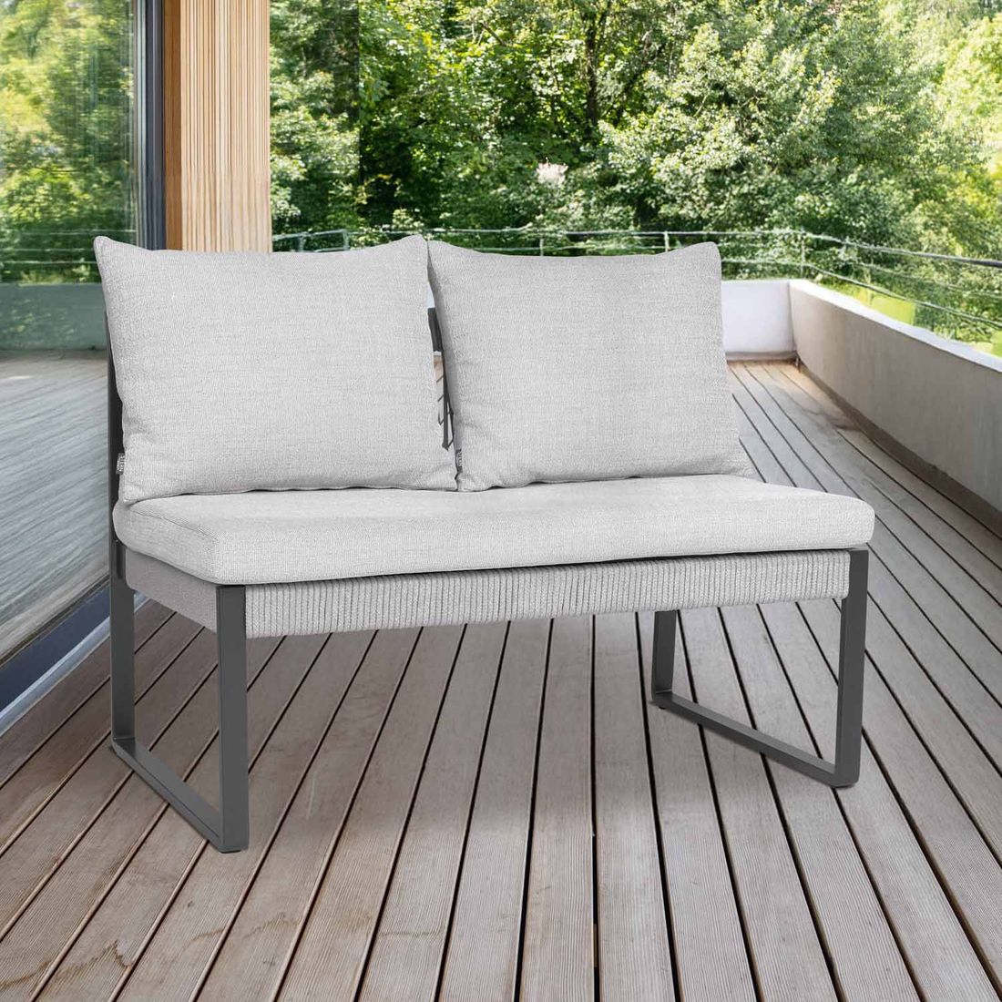 Stern Tammo Gartensofa Aluminium/Rope/Outdoorstoff