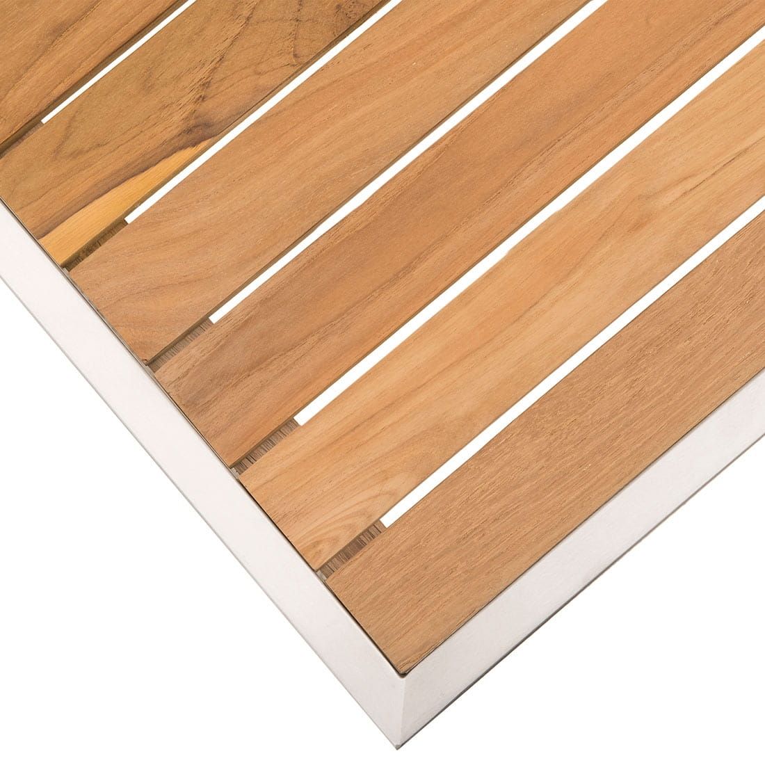 OUTLIV. Pasadena Beistelltisch 45x50x45cm Edelstahl/Teak