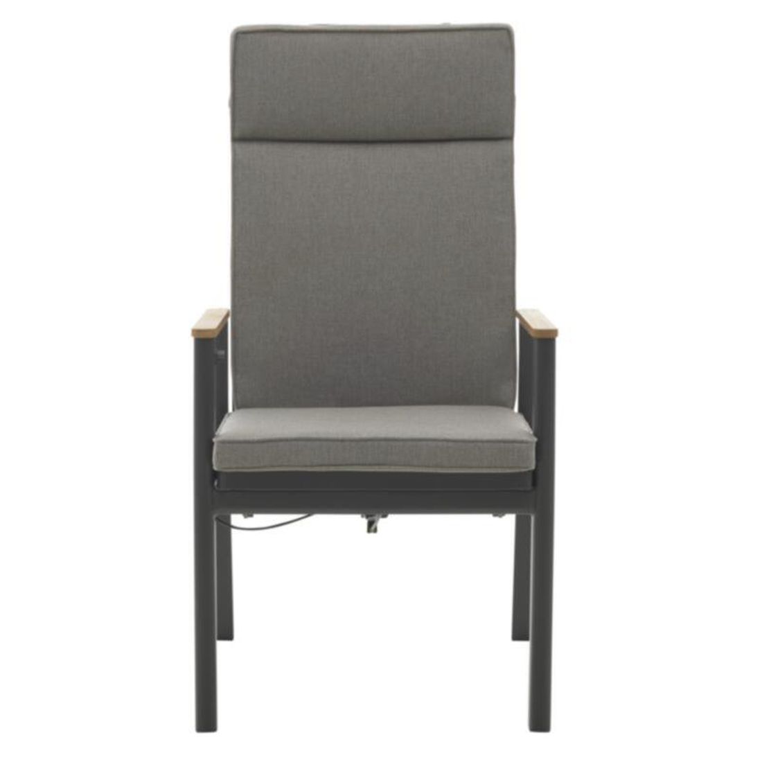 Interliving 7014 Gartensessel Sitztiefe verstellbar Aluminium mit Sitz- und Rückenkissen