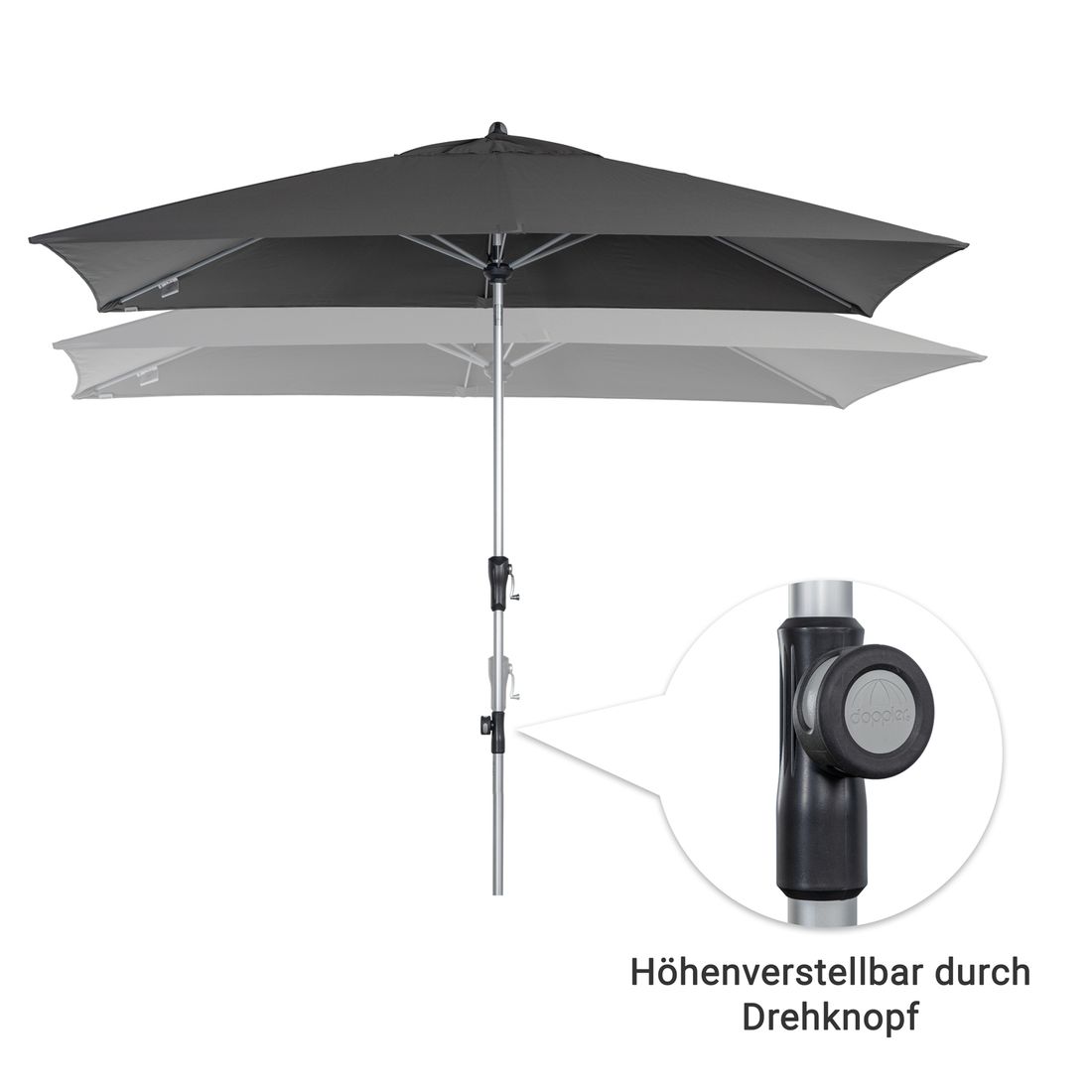 Doppler Profi Mittelstockschirm 300x200cm