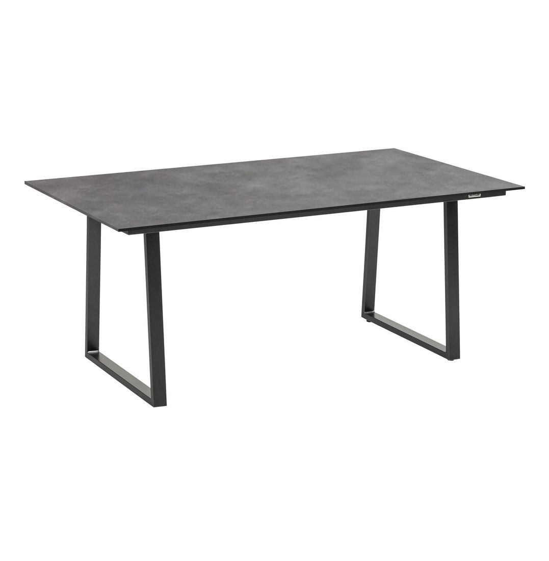 Kettler Ocean Skid Dininglounge Tisch 160x95cm Aluminium/Sunbrella
